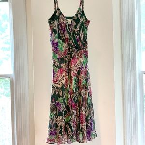 Vtg Diane von Furstenburg Silk chiffon Sundress